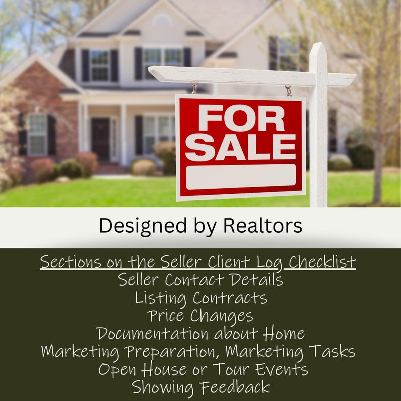 Life Charge Real Estate Agent Supplies - Home Seller Client Log to include in Listing File Folders. Realtor Log to Track Seller Needs, Home Showings & Agent Activity. 50 Page Notepad. 8.5 X 11. Made in the USA. - Image 4